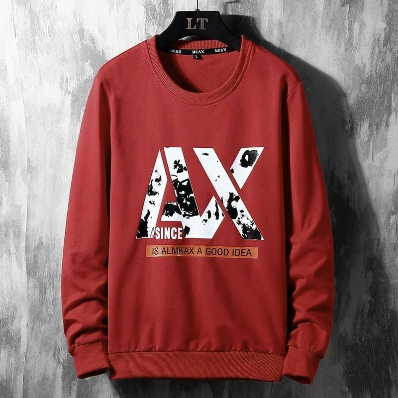 AX since sweater basic cowok outerwear