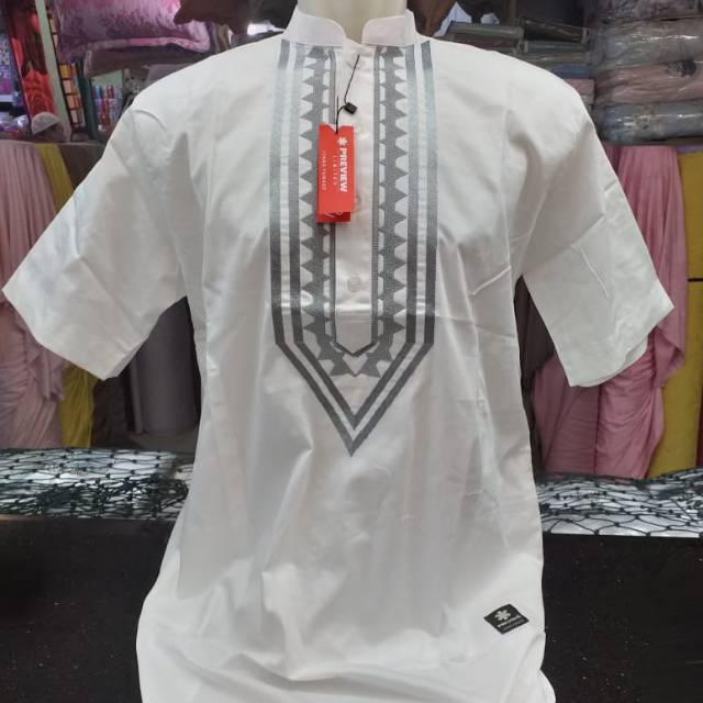 Baju koko pria Itang yunasz(tangan pendek)