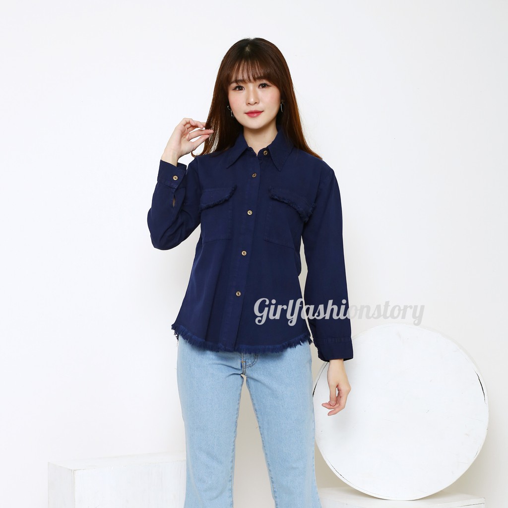 GFS LY FRINGE LOOSE JEANS ORIGINAL 6208