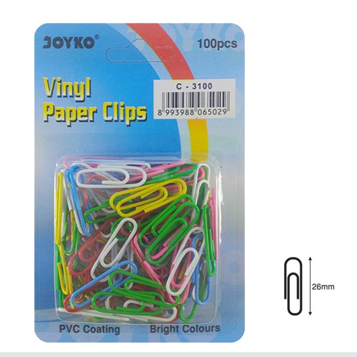 

PAPER CLIP WARNA-WARNI JOYKO C-3100