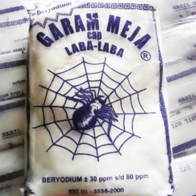 Garam Meja Laba Laba 500 Gram Garam Beryodium