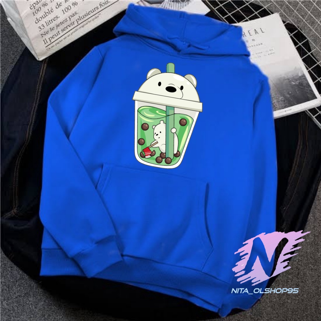 HOODIE ANAK ANIMASI BOBA WE BARE BEARS