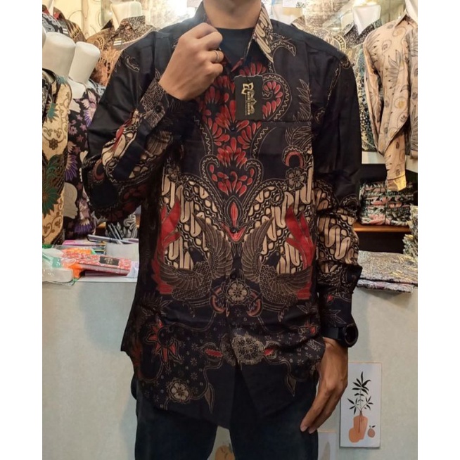 Baju Batik Pria Katun Premium Pendek Panjang Seragam Motif Terbaru Modern Size M L XL XXL XXXl
