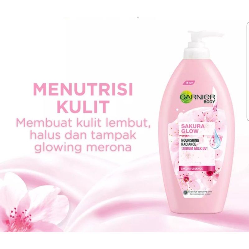 Garnier Body Lotion 400ml Sakura Glow | Bright Complete Serum Brightening 400 ml