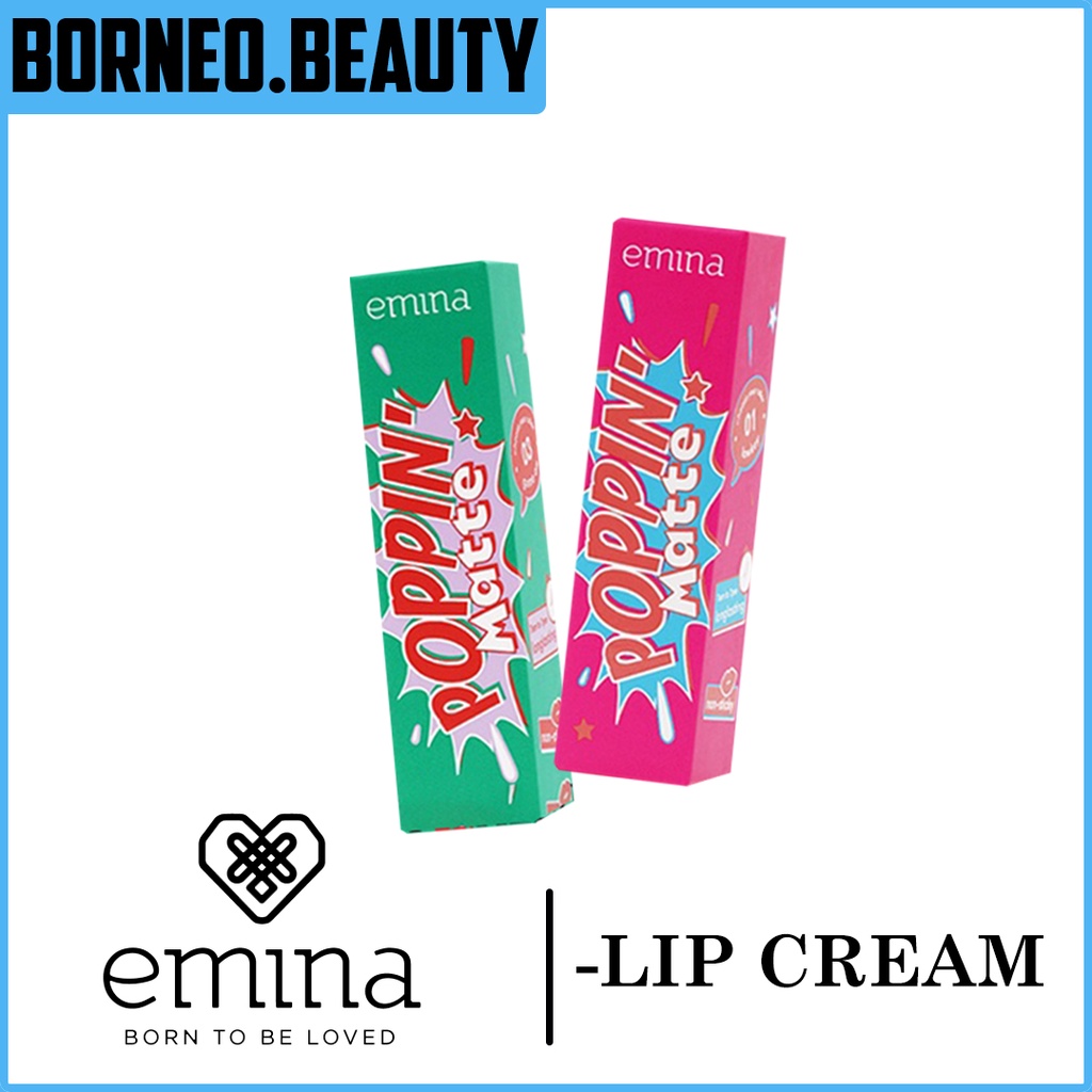 EMINA LIP CREAM (NEW PRODUK) POPPIN MATTE