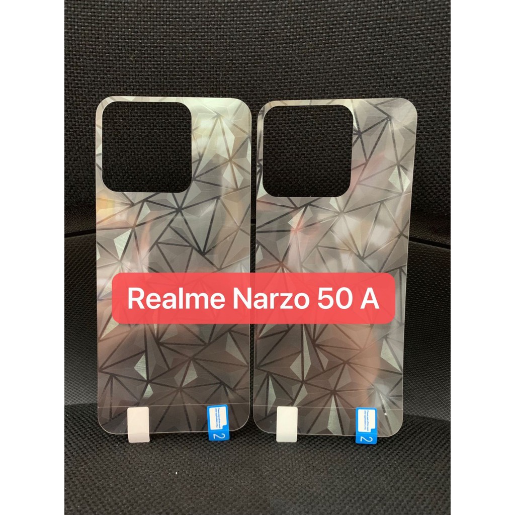 REALME NARZO 50A 50I 20 20 PRO BACK SKIN DIAMOND 3D ANTI GORES BELAKANG