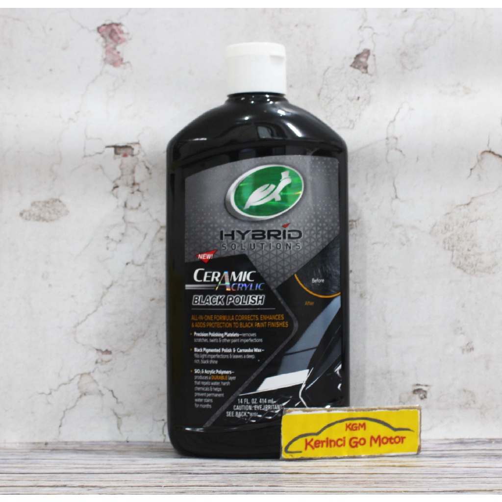 TURTLE WAX HYBRID CERAMIC ACRYLIC BLACK POLISH LIQUID 414mL