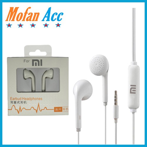 Headset Xiaomi MH133 Handsfree Earphone Redmi Earphones Hedset Oppo VIVO Realme Asus Putih Bagus