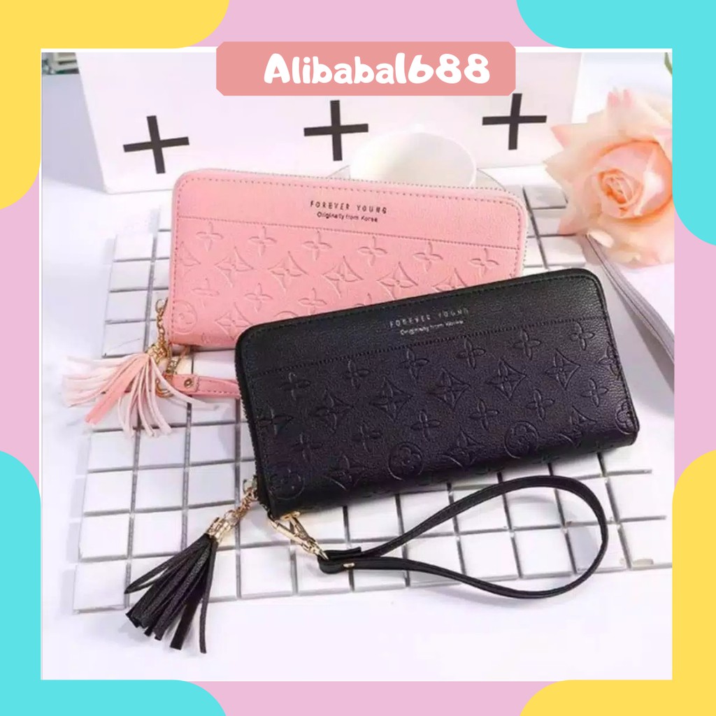 *ALIBABA1688*COD Dompet Wanita Q04 Dompet Wanita Panjang Dompet Import Real Pict Dompet Cantik