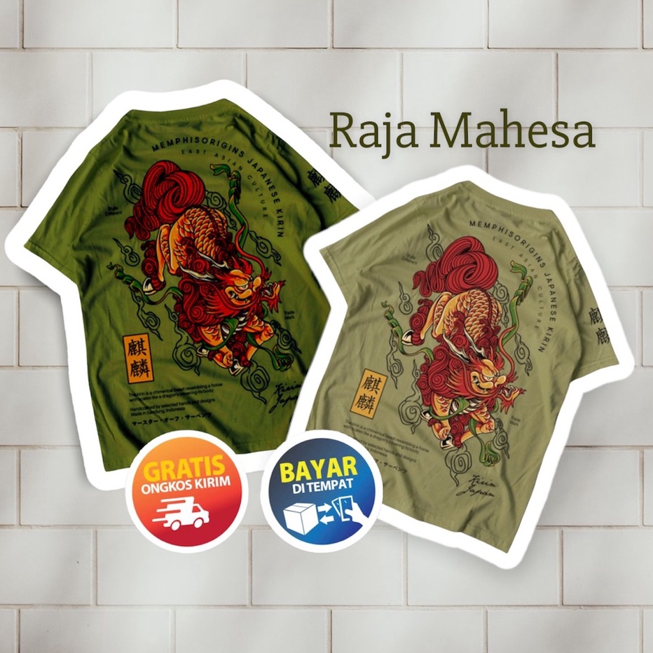 TSHIRT - KIRIN OLIVE MEMPHISORIGINS T-Shirt Premium Brand Distro Tshirt Baju MEMPHIS ORIGINS Pria Wa