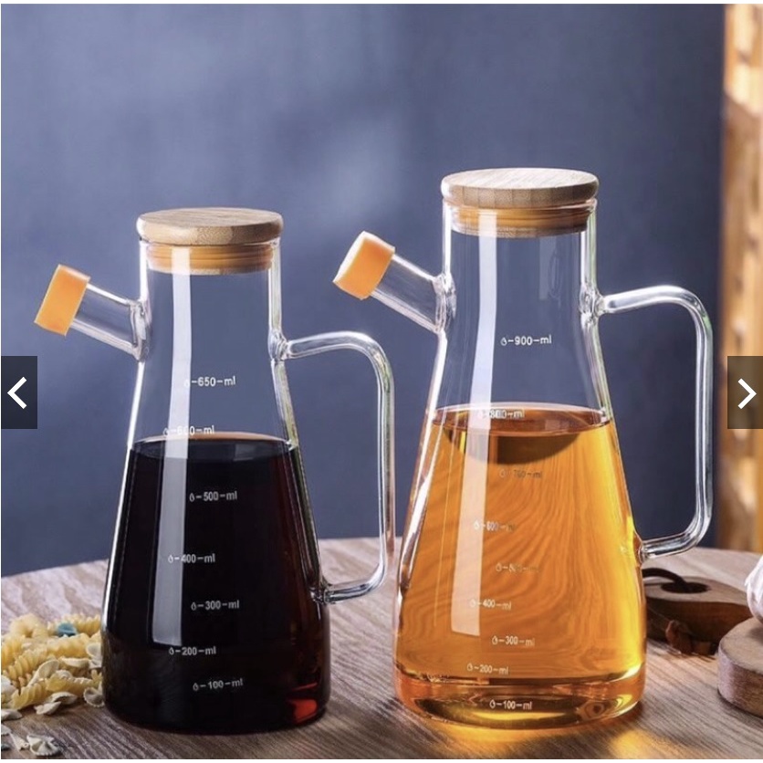 Botol Minyak Kaca Tutup Kayu