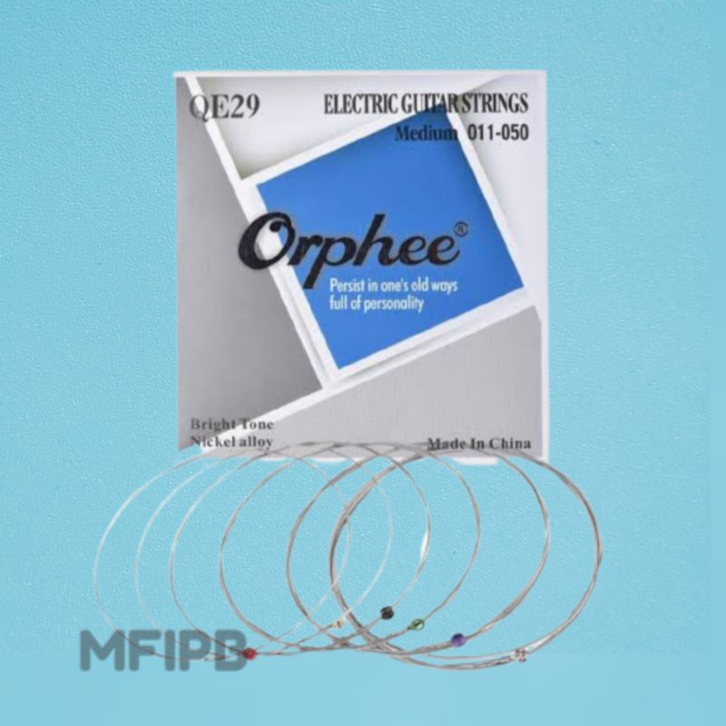 Senar Gitar Elektrik / Electric Guitar Strings Orphee QE29 Medium 011 / 0.11