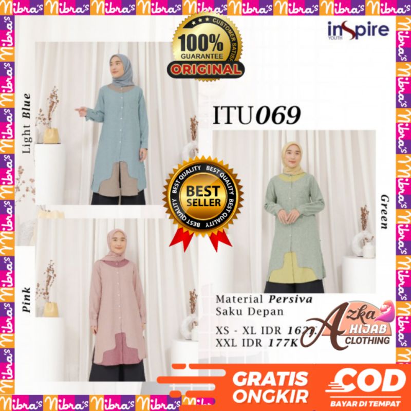 ALNITA ITU 069 TUNIK WANITA / BAJU TUNIK WANITA TERBARU 2022 / TUNIC WANITA / TUNIK KEKINIAN 2022 / 