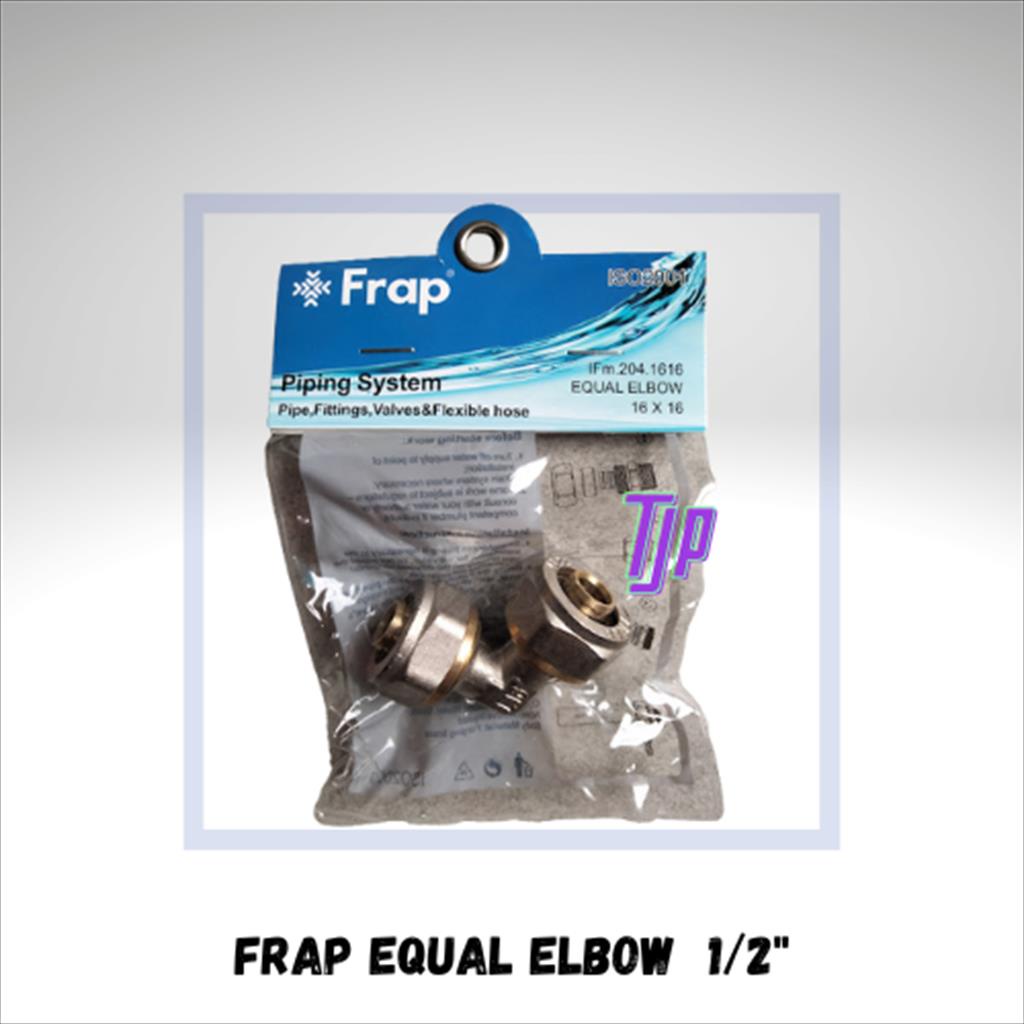 FRAP EQUAL ELBOW BRASS  1/2&quot; FITTING PIPA PEX