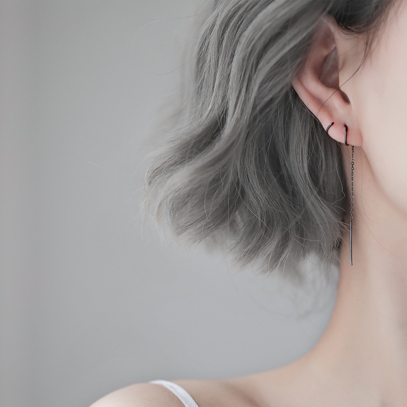 Anting Bentuk Lingkaran Geometris Butterfly Moon Star Gaya Korea Untuk Wanita