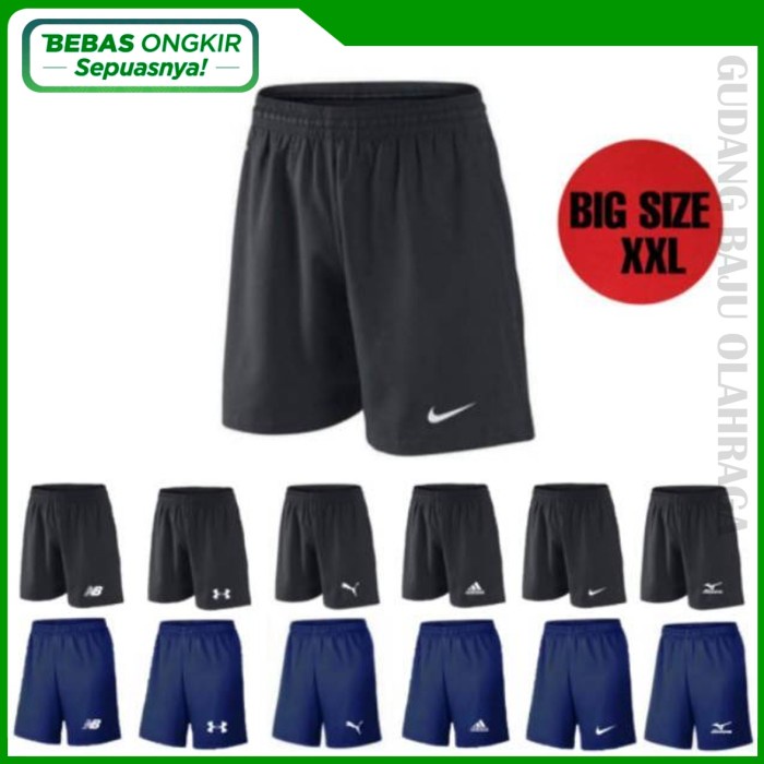 PRIA-LARI-CELANA- CELANA BOLA FUTSAL OLAHRAGA LARI JOGING JUMBO BIG SIZE - NAVY, NIKE -CELANA-LARI-