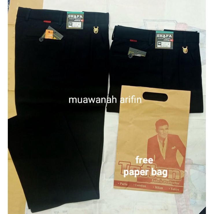 celana panjang kain pria kerja/celana panjang kain formal uk jumbo/celana panjang kain hitam pria/ce