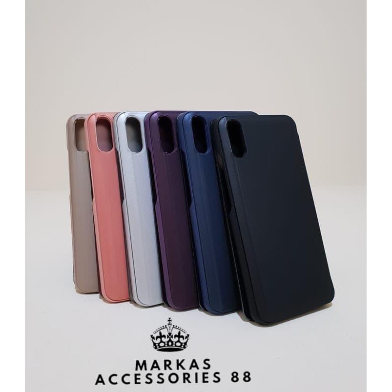 New HUAWEI P30 LITE FLIP COVER CLEAR VIEW STANDING HARD CASE