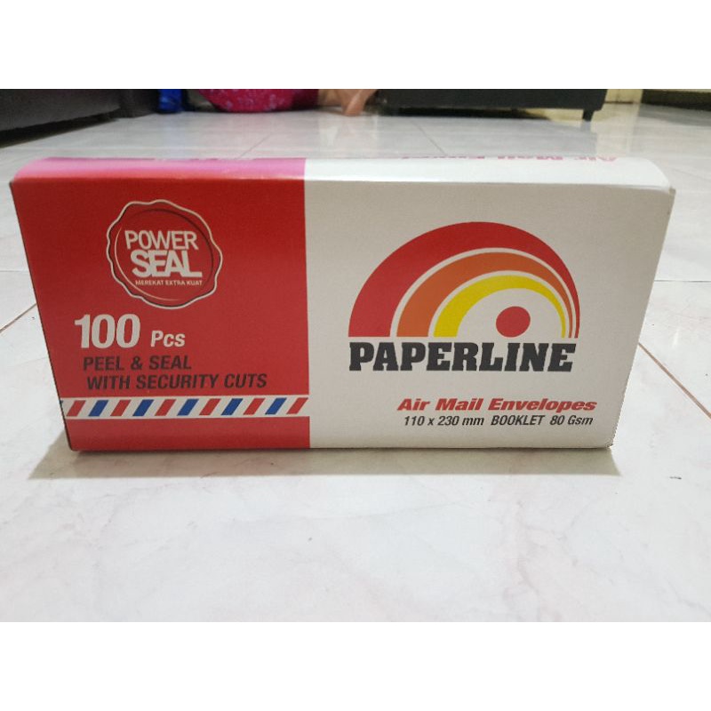 

amplop paperline airmail besar 100 lembar 110×230mm 80gsm