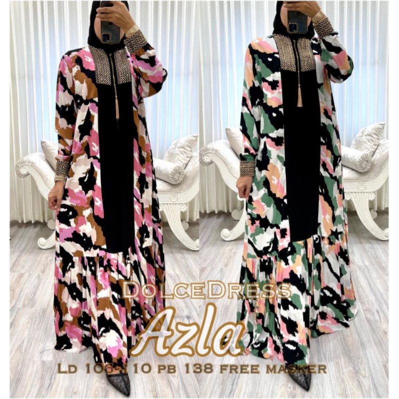 Daster arab DOLCE AZLA Dress Rayon Busui Original