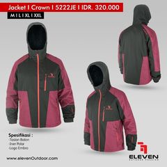 JAKET RIDING/JAKET PENDAKI/JAKET ELEVEN SERIAL CROWN