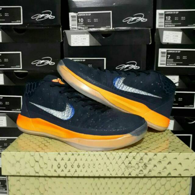 Sepatu Basket Nike Kobe Ad Mid Navy Orange