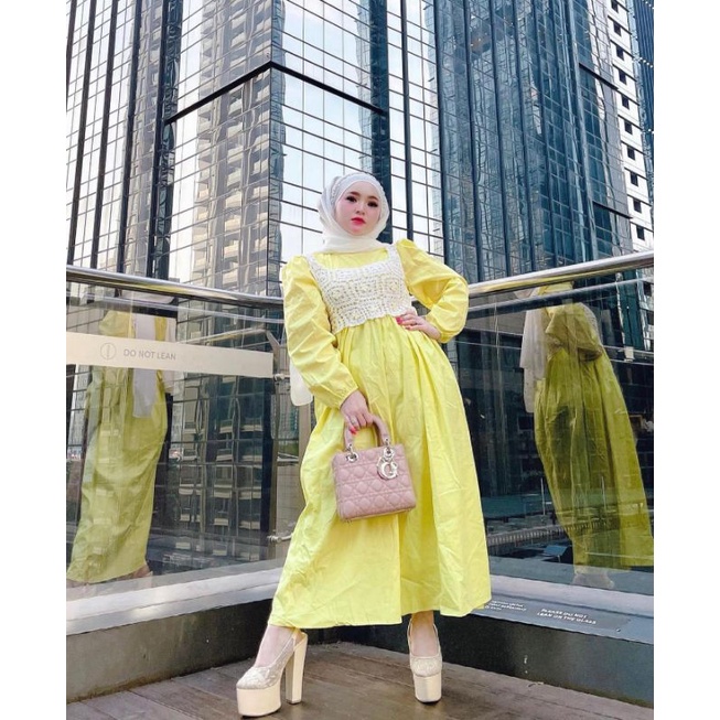 Gamis Dress Vivorie Rompi Herlin