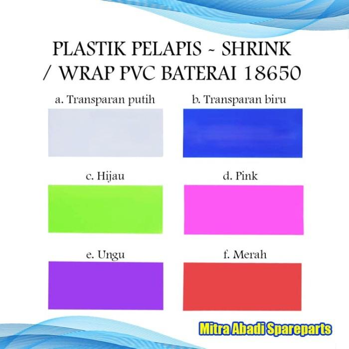 Plastik Ciut Pelapis Baterai 18650 / Shrink Wrap PVC Battery