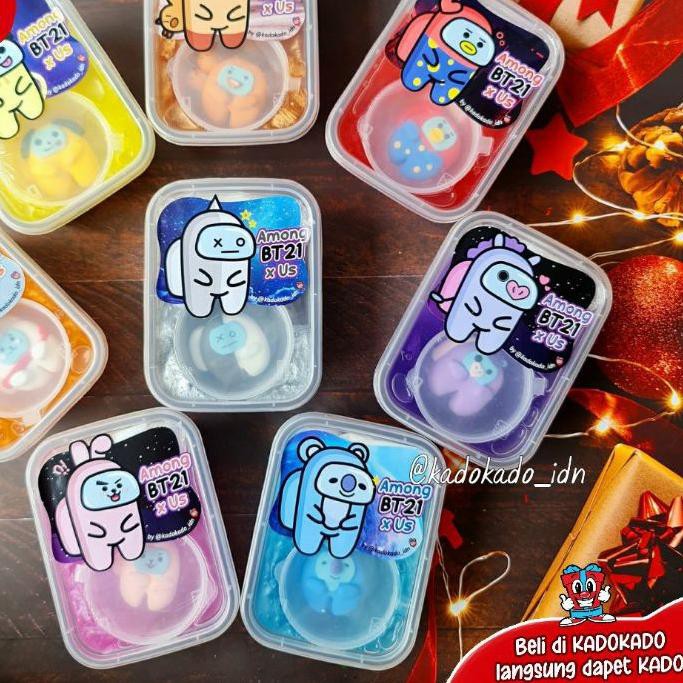 11.11 SALE  Slime Among us X bt21 by KADOKADO 200gr + Clay ,..,..