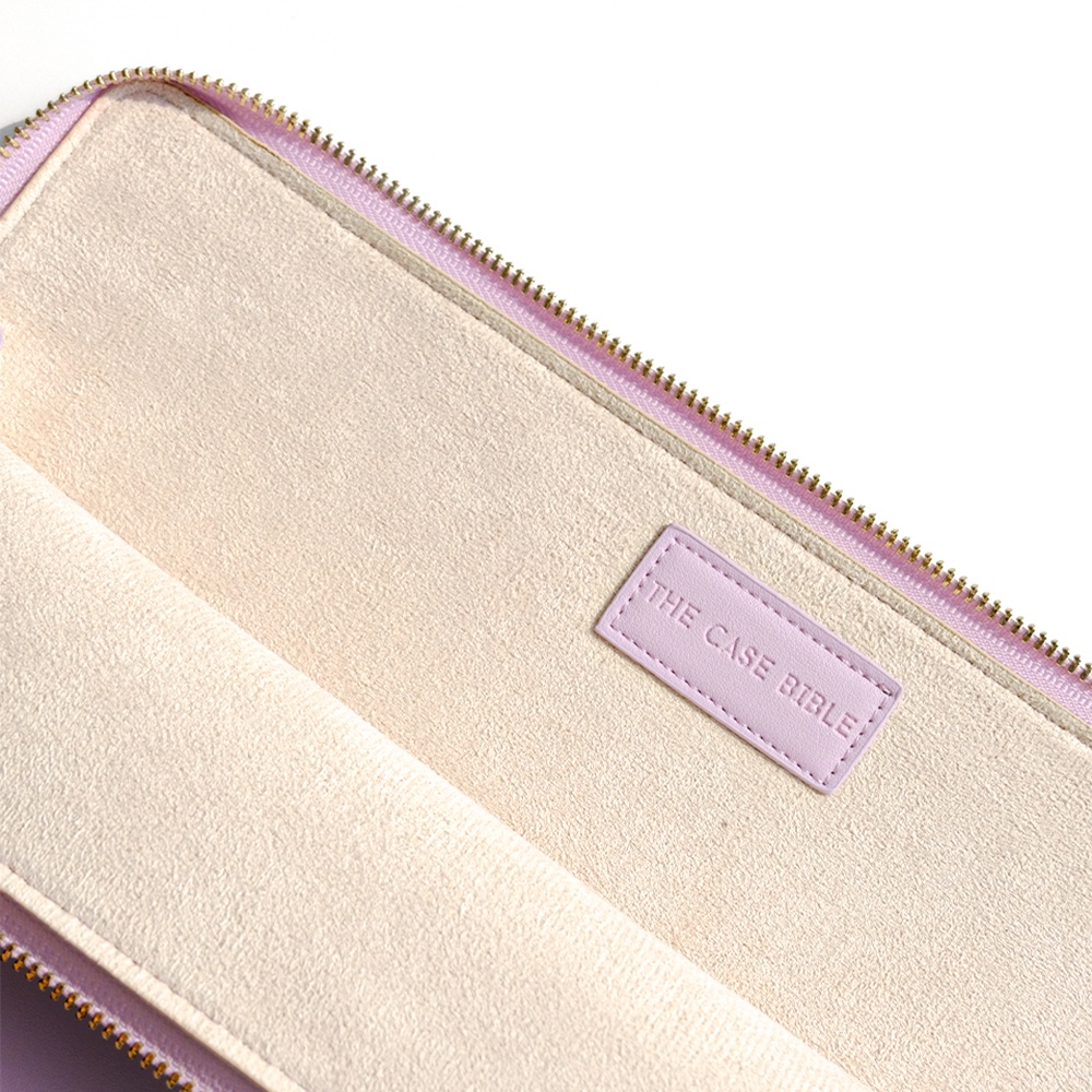 Laptop Leather Sleeve - Lilac