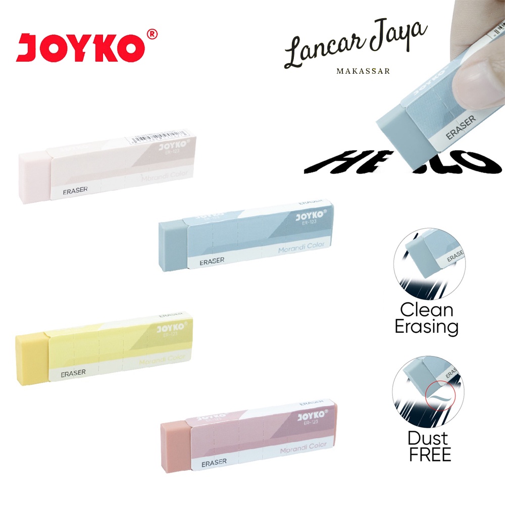 

[ 1 PCS ] Penghapus Eraser Joyko ER-123 Warna Morandi Colors