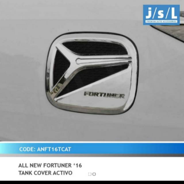 Tank cover/ tutup tangki all new Fortuner model activo jsl