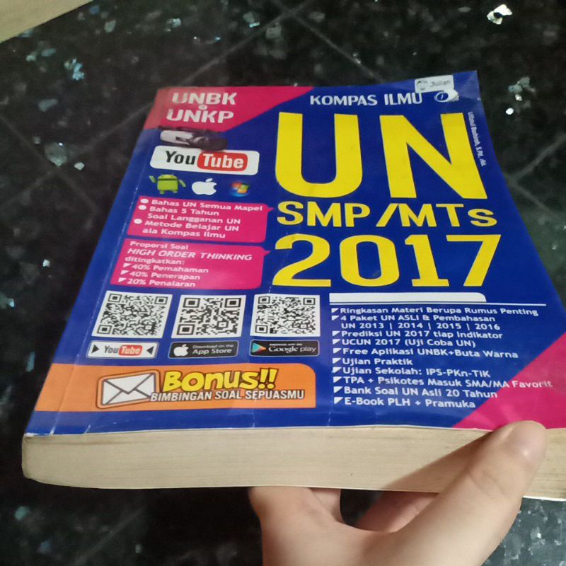 UJIAN NASIONAL UNBK UN SMP 2017 KOMPAS ILMU-1