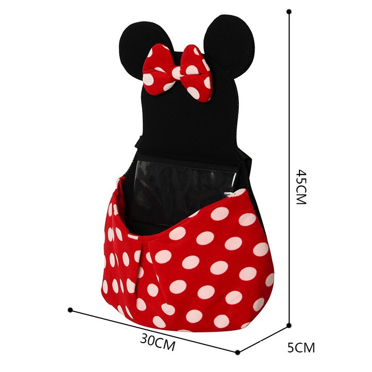 Tas Penyimpan Belakang Jok MICKEY MINNIE MOUSE with Phone Display Pouch