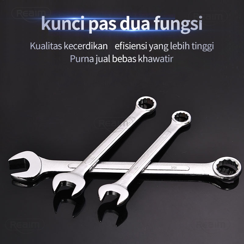 Reaim Kunci Ring Pas Set 14 pcs 8-22 8-24 Lengkap