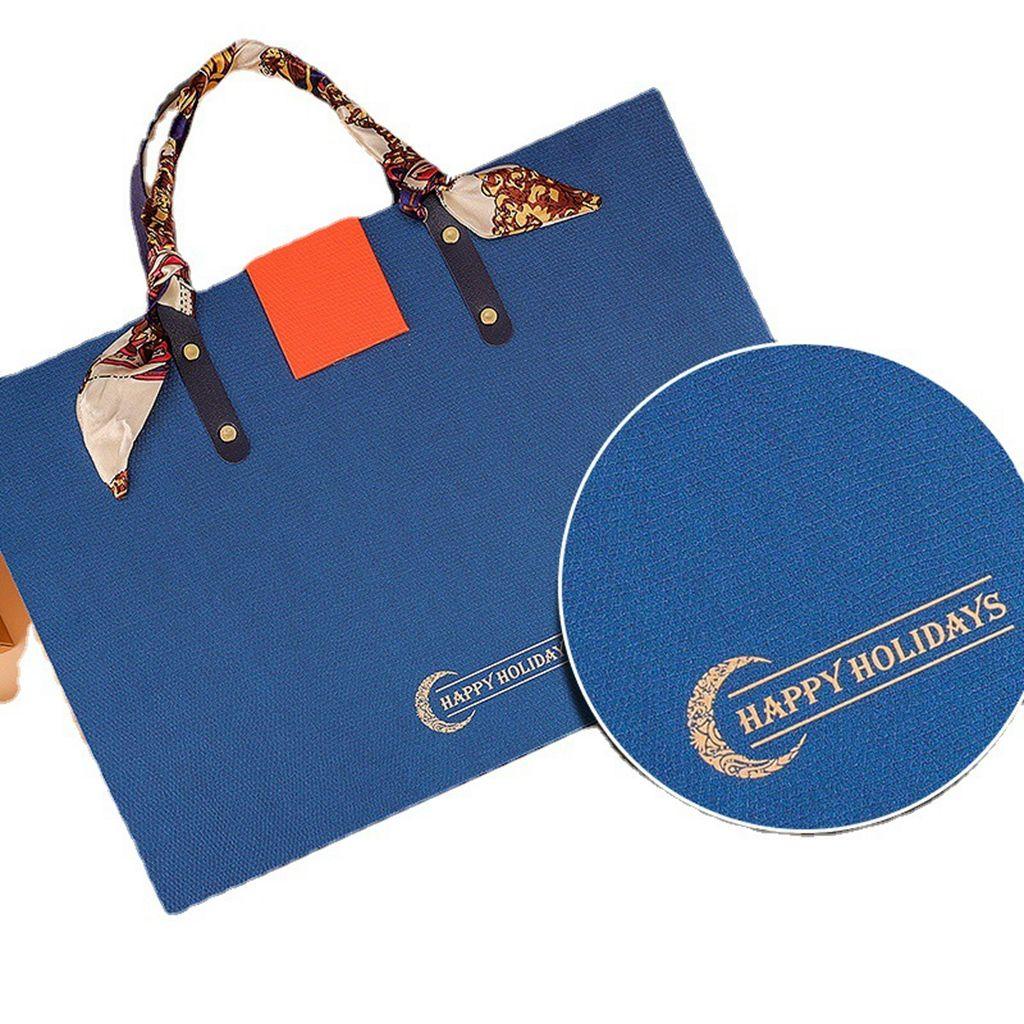 Lanfy Pastry Box DIY 6rongga Pembungkus Biskuit Mewah Dengan Pegangan Handmade Gift Box