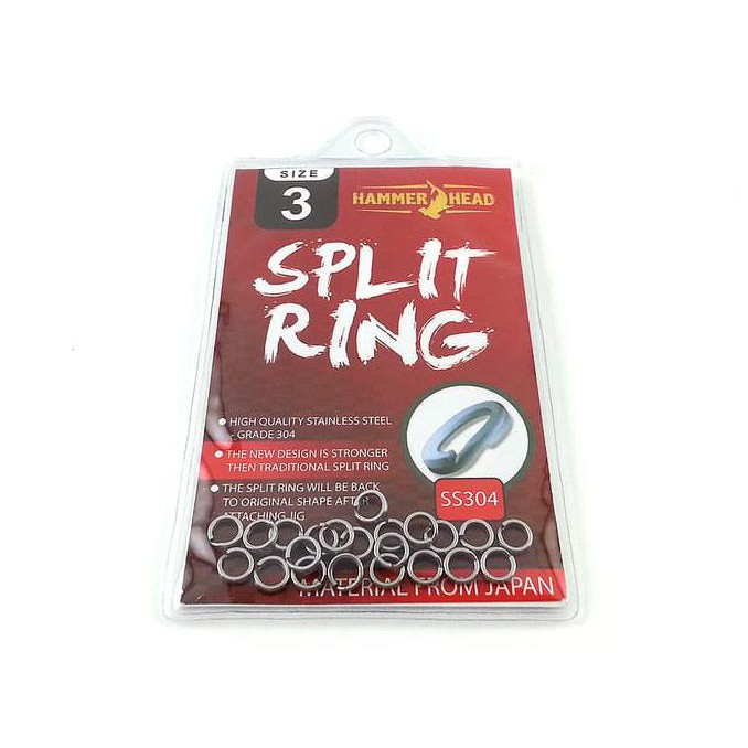 HAMMER HEAD SPLIT RING NO 3 - SILVER PROMO