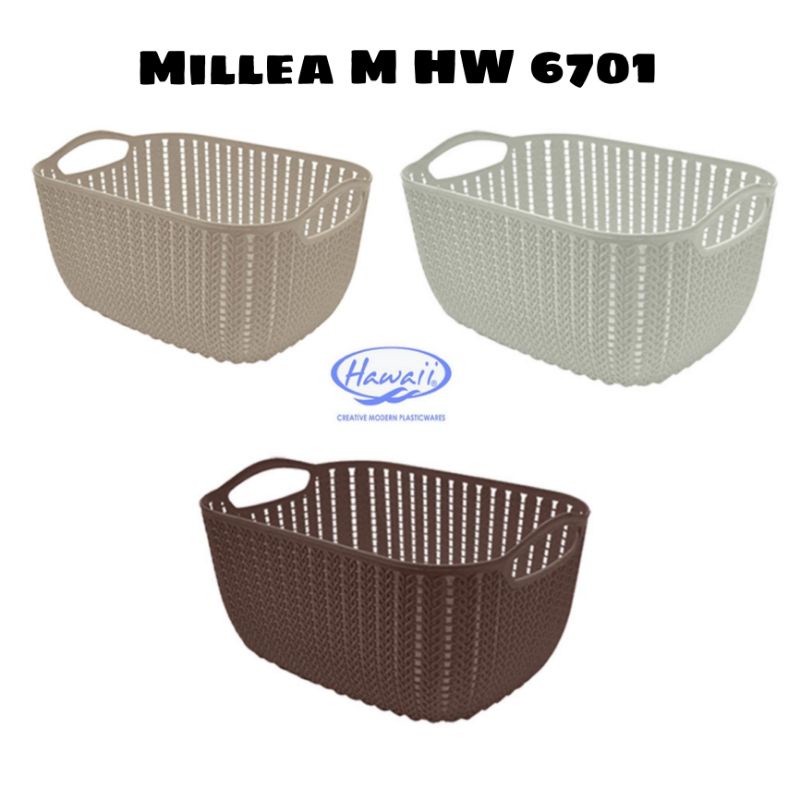 Keranjang serbaguna plastik/ Milea L HW 6701 basket Hawaii