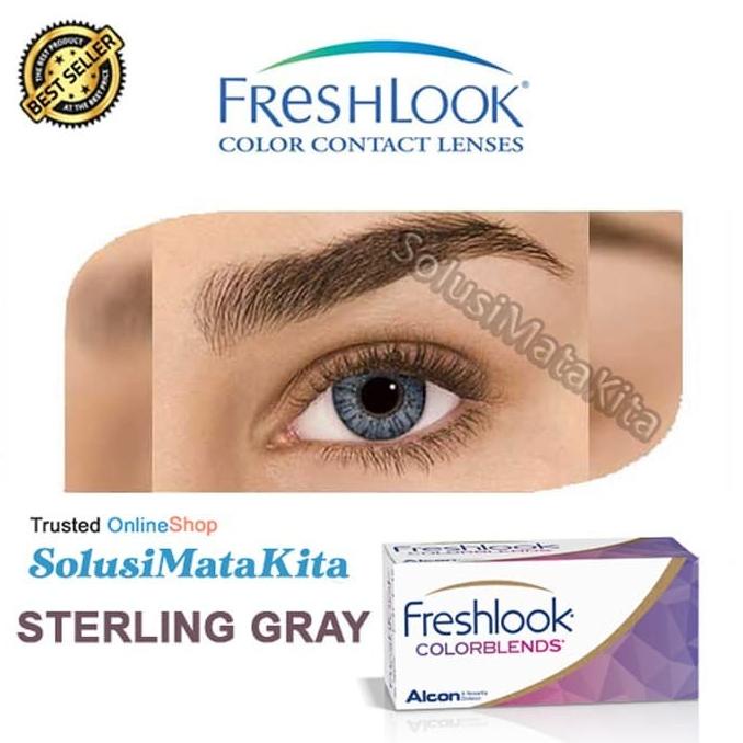 Softlens Freshlook ColorBlends - Sterling Gray -3.25 s/d -8.00 | Alcon