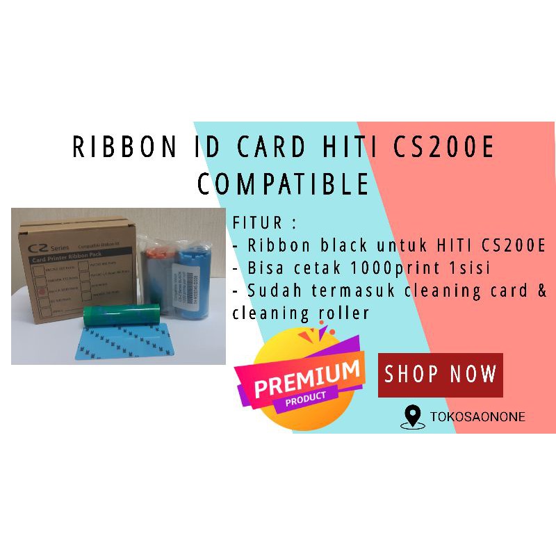 RIBBON COMPATIBLE BLACK FOR HITI CS200E
