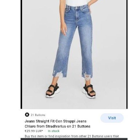 kulot jeans preloved stradivarius