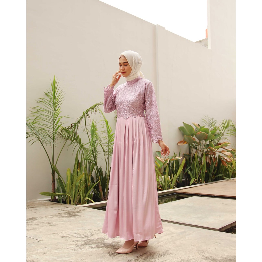 RED LOVE 136 (TERMURAH) GAMIS MAXI RED LOVE / GAMIS PESTA / GAMIS MAXI KONDANGAN / GAMIS MAXI TILLE MUTIARA / GAMIS BRUKAT MUTIARA MUSLIMAH / MAXI DRESS TILLE MUTIARA / MAXI DRESS PESTA