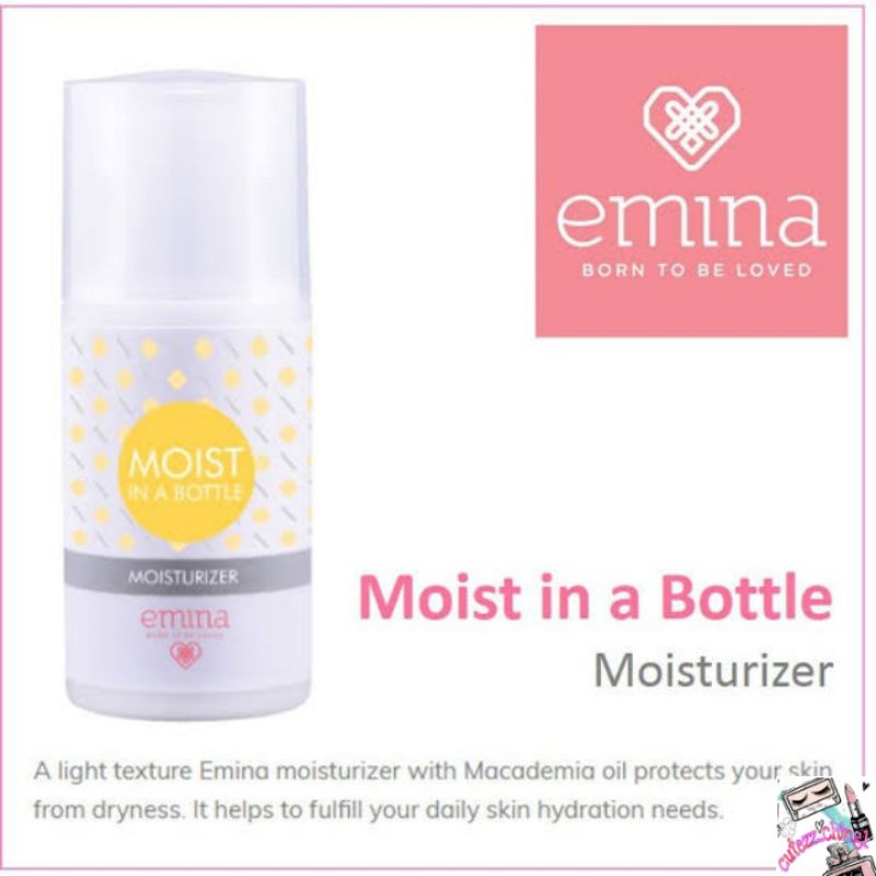 ☃Cutezz_Ching1☃Emina Moist In A Bottle Moisturizer 50ml