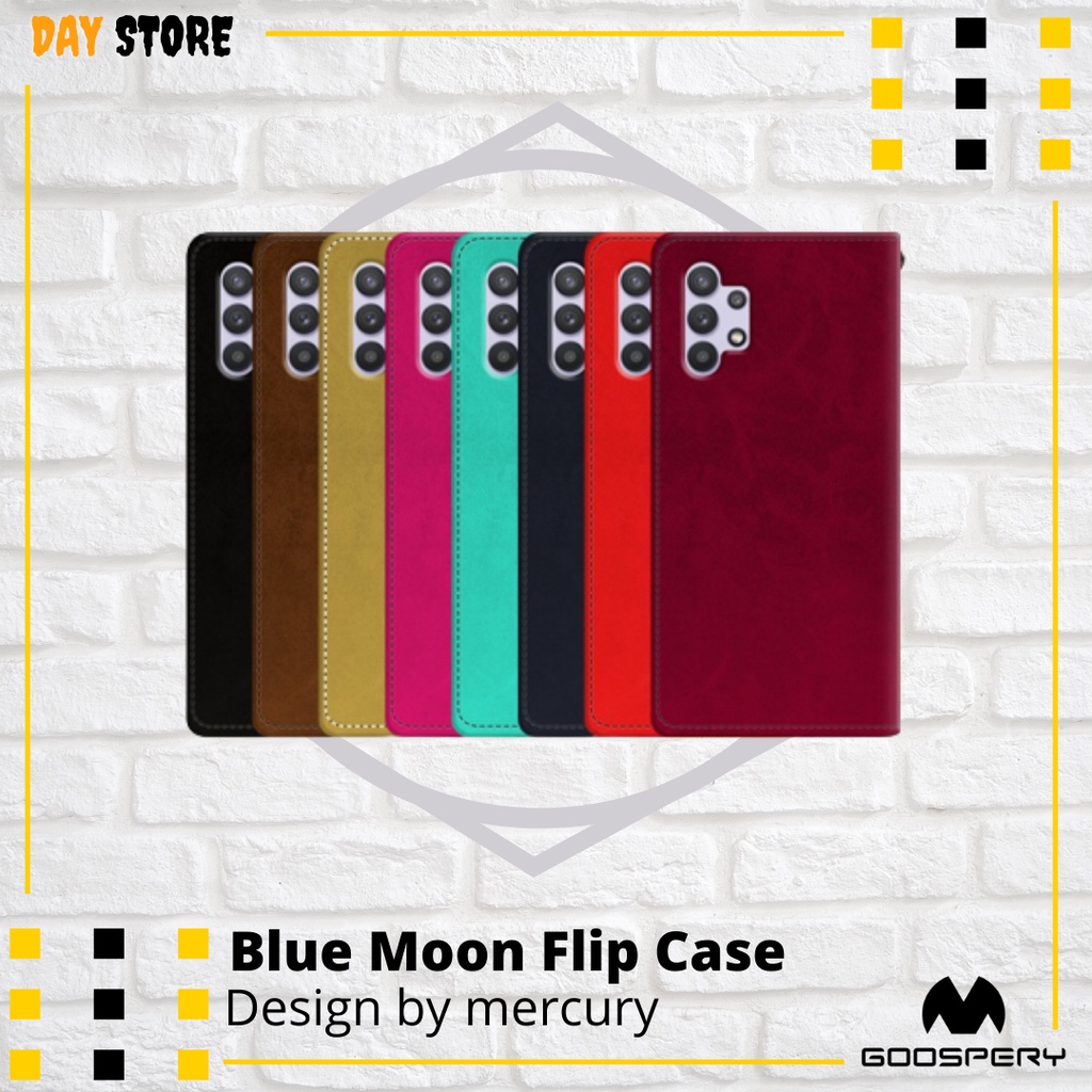 Flip Case Samsung Galaxy A32 4G A52s A52 5G A72 5G Bluemoon Flip Wallet Goospery Original