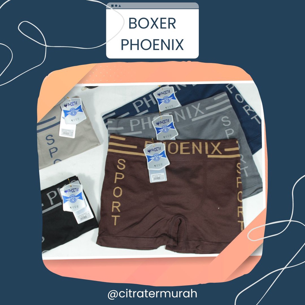 Celana Boxer Pria Premium Bahan Rajut CD Brief Celana Dalam Boxer Pria Celana Pendek Pria Phoenix Premium Best Quality Best Seller