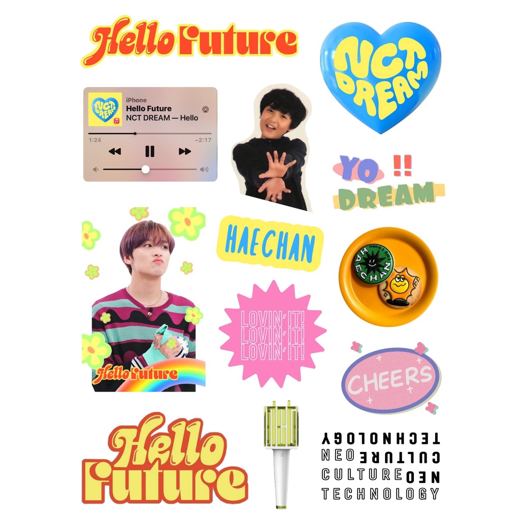 STICKER Hello Future NCT Dream Haechan Mark Jaemin  / Stiker Kpop Aesthetic / Sticker NCT Dream