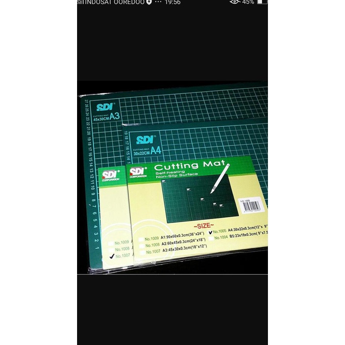 

Cutting Mat A4 SDI murah Kode 1231