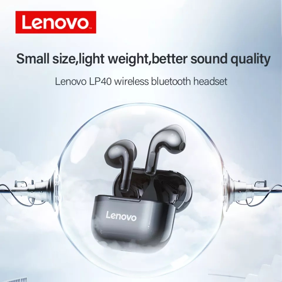 LENOVO LP40 True Wireless Earphone Headset Bluetooth Mini Earbuds TWS