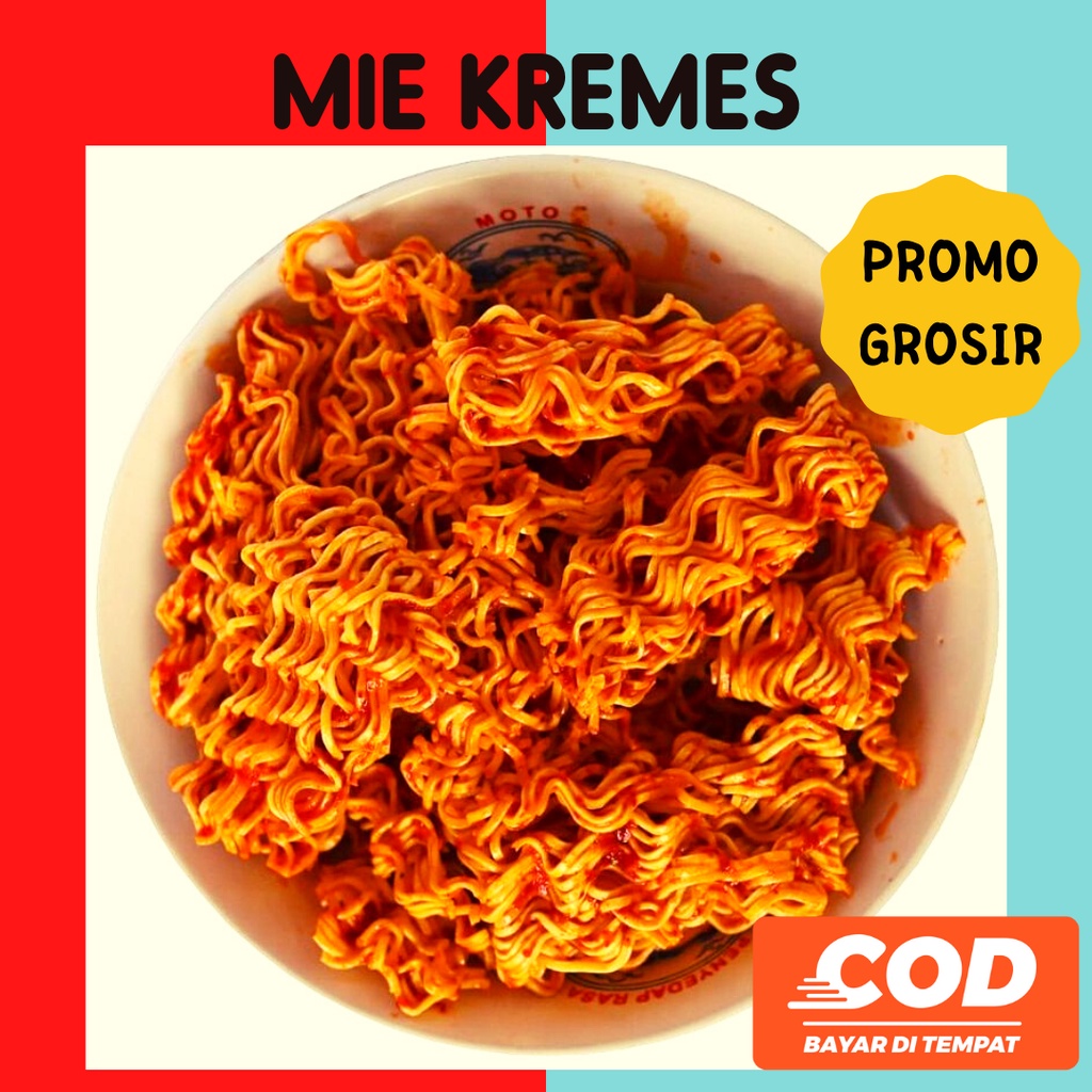 

(PROMO TERMURAH) Mie Kremes Camilan Pedes Mi keriting Cemilan Pedas Gurih