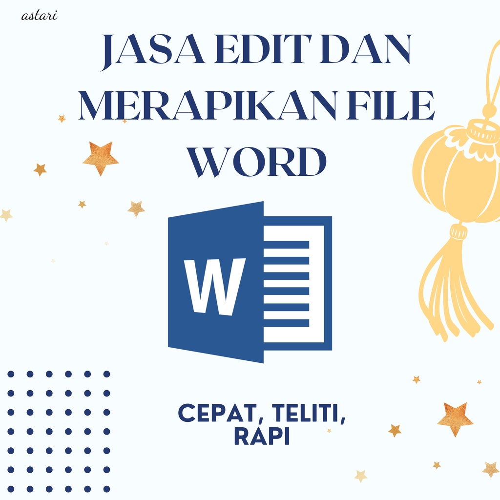 Jasa Edit dan Merapikan File Word